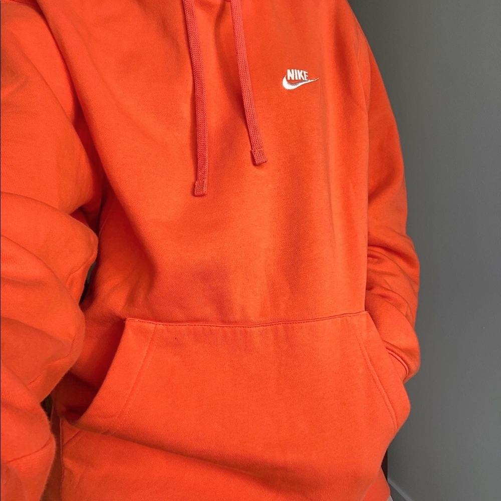 orange nike hoodie